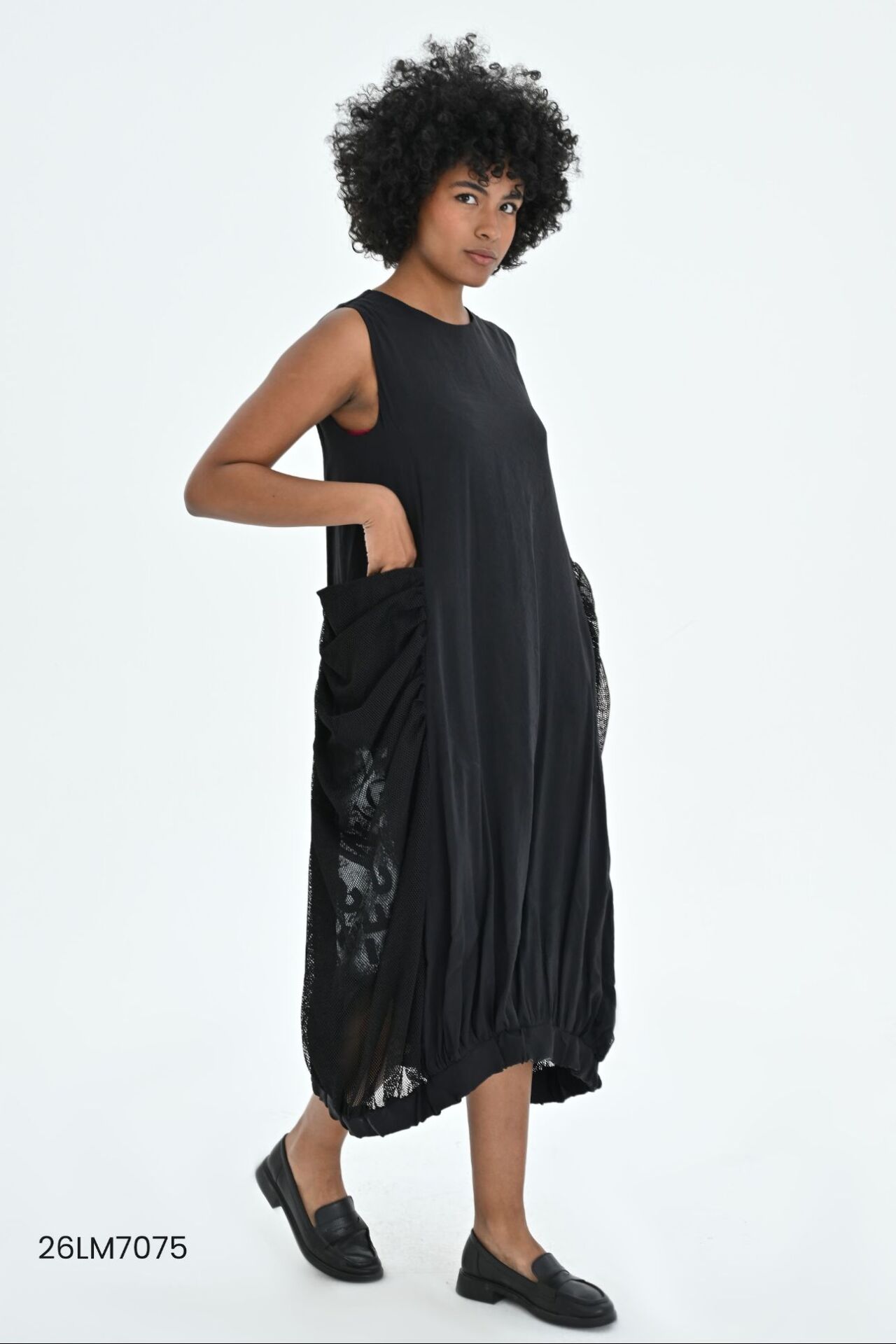 İTHAL TASARIM MOBAL KUMAŞ BALON ELBİSE