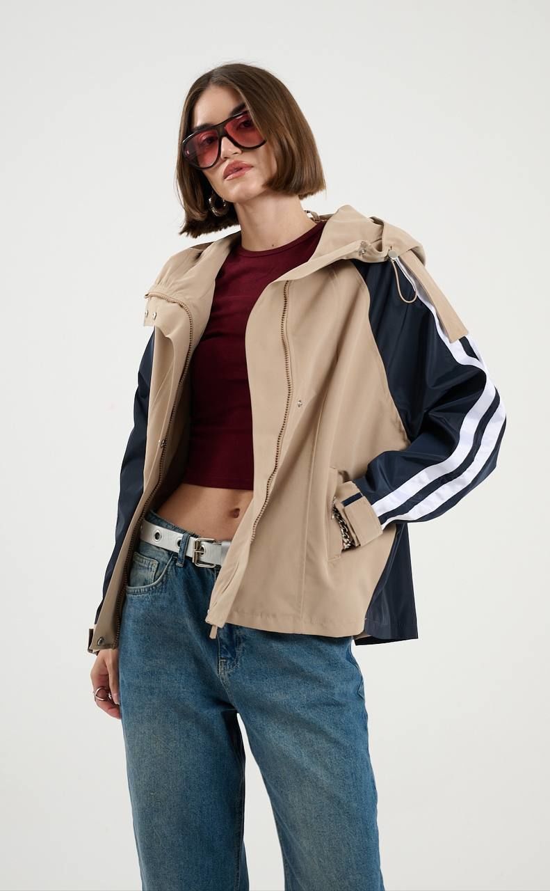 ŞERİTLİ PARKA YAĞMURLUK