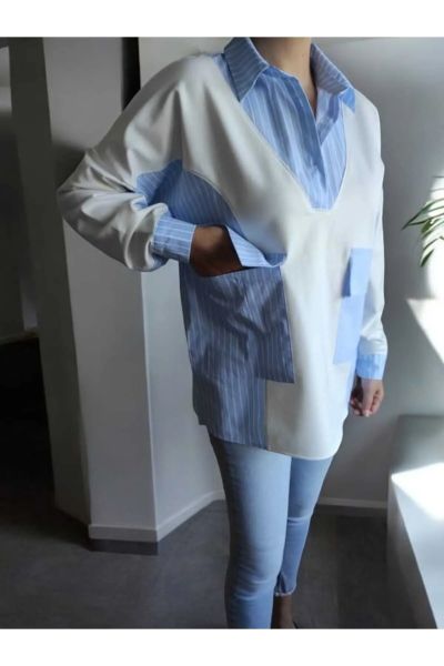 GÖMLEK DETAYLI SWEAT