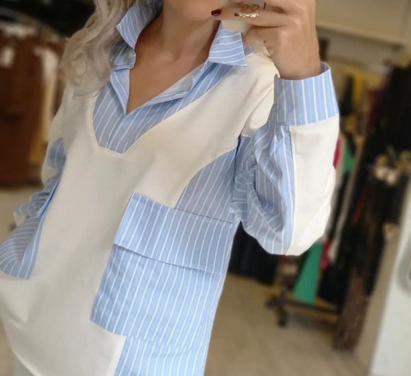 GÖMLEK DETAYLI SWEAT