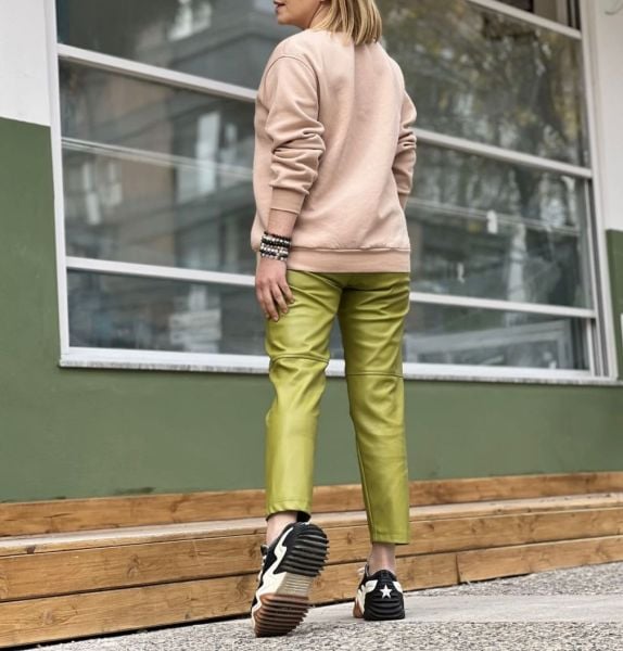 HAVUÇ MODEL DERİ PANTOLON