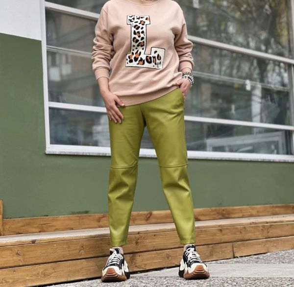 HAVUÇ MODEL DERİ PANTOLON