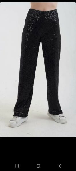 PAYET İŞLEMELİ PLAZZO PANTOLON