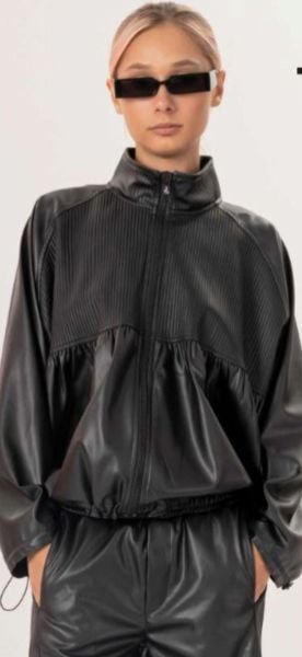 İTHAL DERİ OVERSİZE CEKET