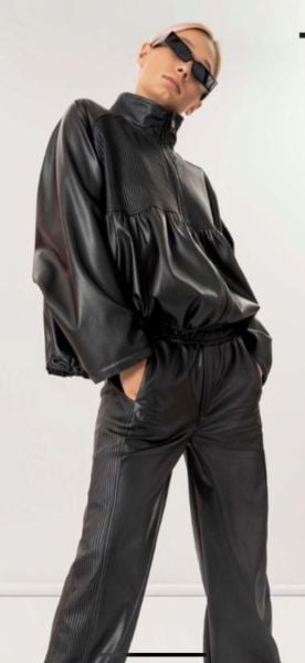 İTHAL DERİ OVERSİZE CEKET