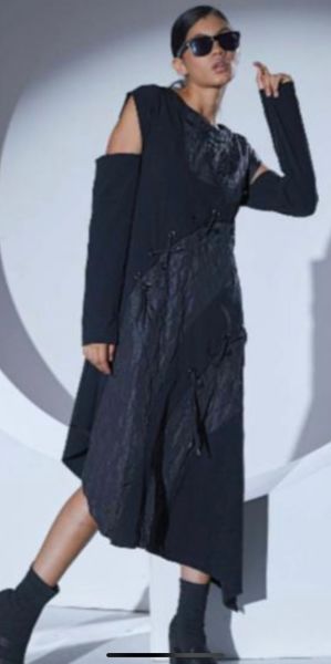 İTHAL TASARIM PARAŞÜT KUMAŞ ELBİSE