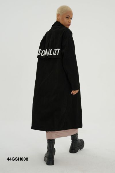 İTHAL YARA KOL OVERSIZE KOT TRENÇ