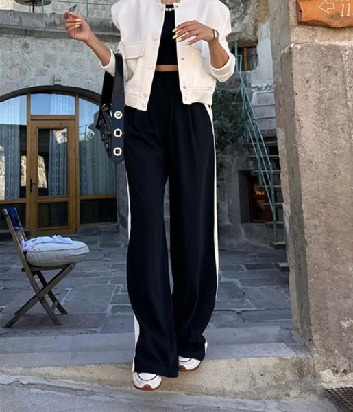 YAN ŞERİTLİ PLAZZO PANTOLON