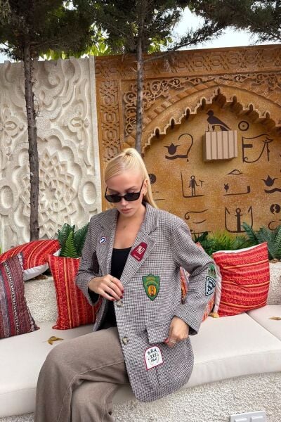 ARMA DETAYLI BLAZER CEKET