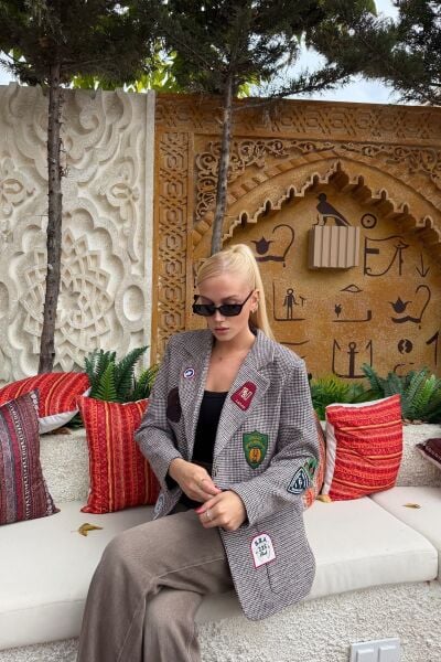 ARMA DETAYLI BLAZER CEKET