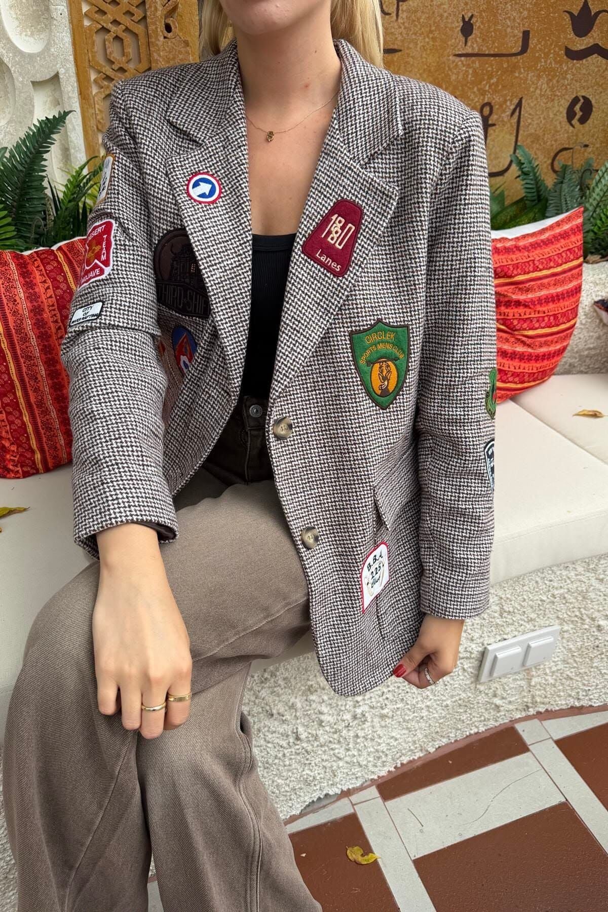ARMA DETAYLI BLAZER CEKET