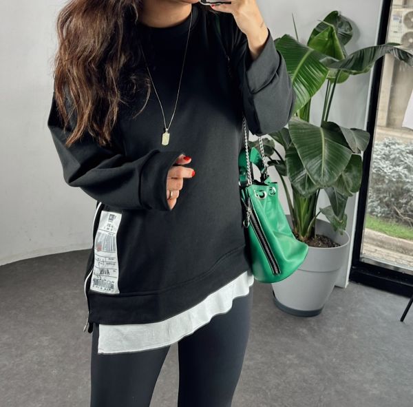 ARMA DETAYLI SWEAT