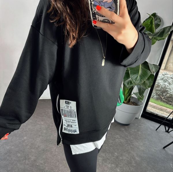 ARMA DETAYLI SWEAT