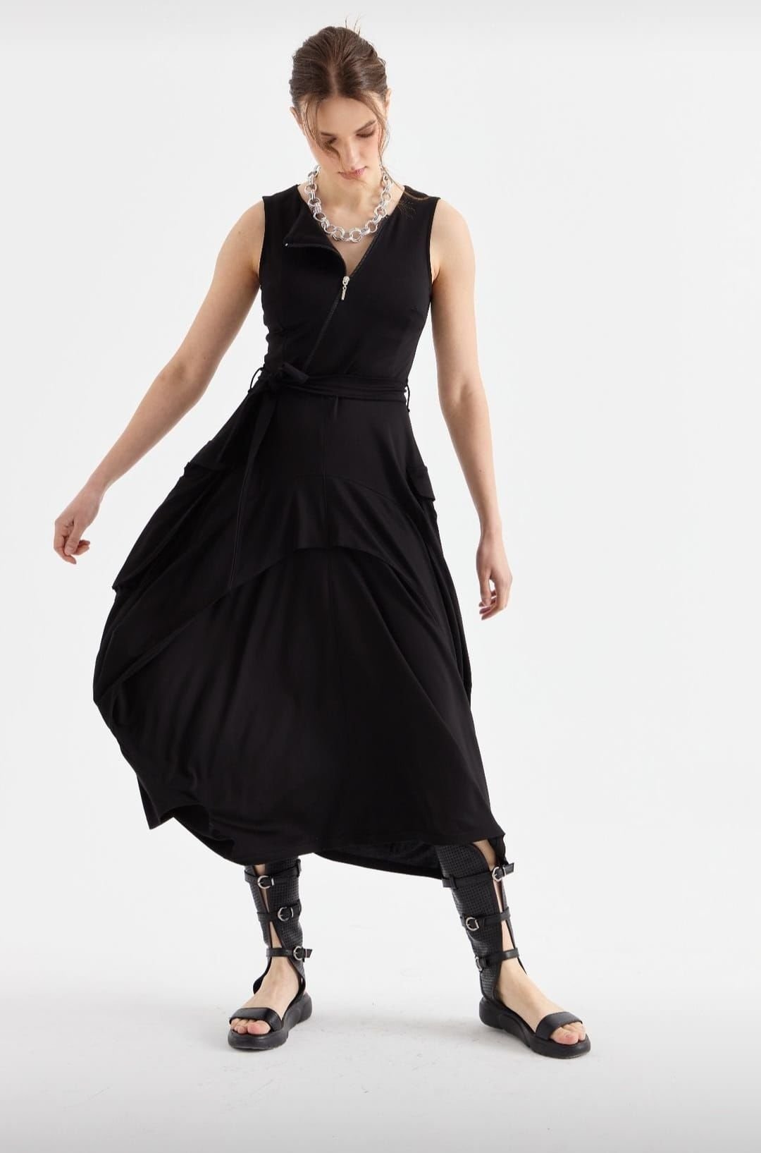 TASARIM ASİMETRİK ELBİSE