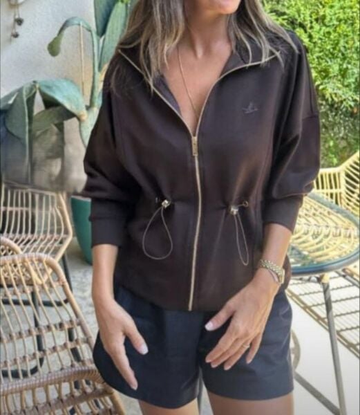 MOBAL KUMAŞ BEL DETAYLI CEKET