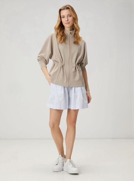 MOBAL KUMAŞ BEL DETAYLI CEKET