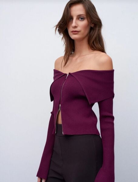 MERSELİZE OMUZ DETAYLI HIRKA