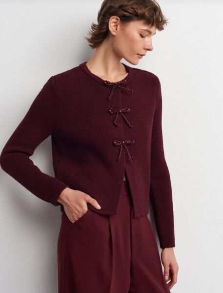 İNCİ DETAYLI FİYONK HIRKA