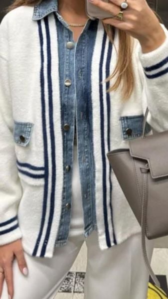 KOT DETAYLI PELÜŞ HIRKA