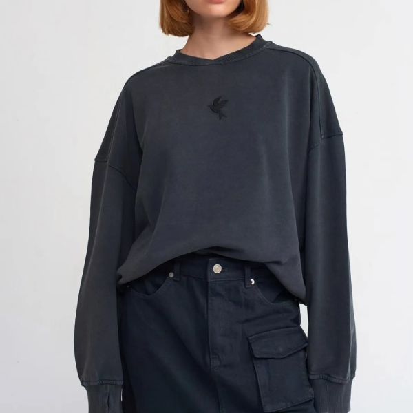 DÜŞÜK KOL BATİK SWEAT