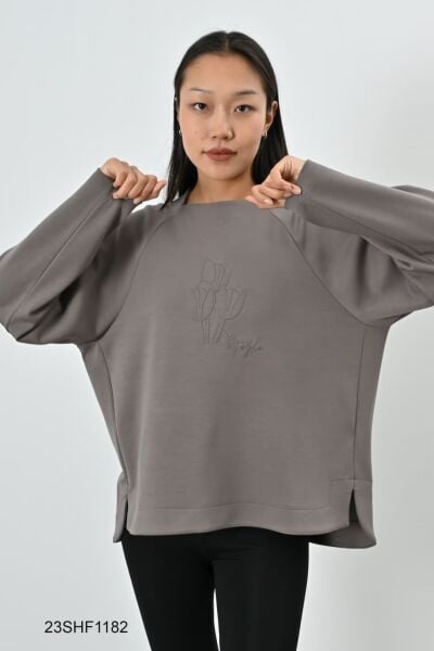 MOBAL KUMAŞ OVERSIZE PAMUKLU SWEAT