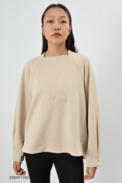 MOBAL KUMAŞ OVERSIZE PAMUKLU SWEAT