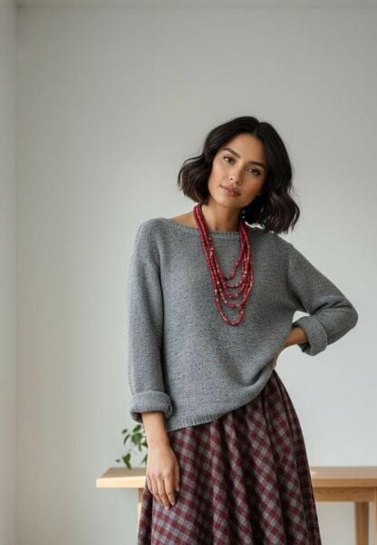 BÜRÜMCÜK KUMAŞ TRIKO BLUZ