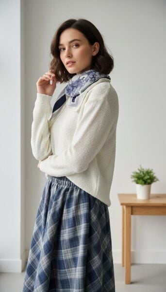 BÜRÜMCÜK KUMAŞ TRIKO BLUZ