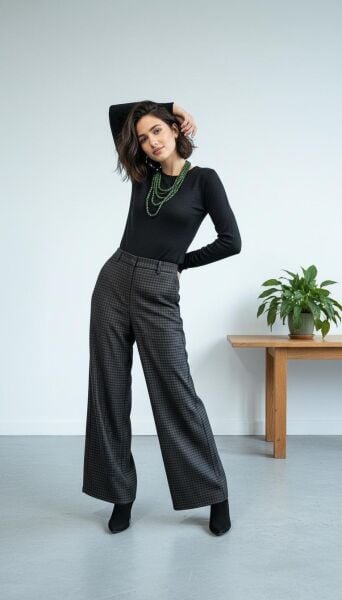 ÇİZGİLİ PLAZZO PANTOLON