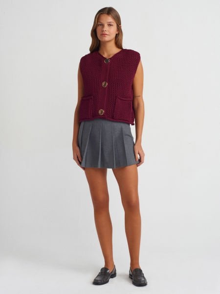 DÜĞME DETAYLI YELEK