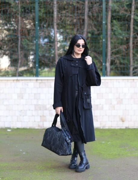 TASARIM İTHAL PARAŞÜT KUMAŞ TRENÇKOT