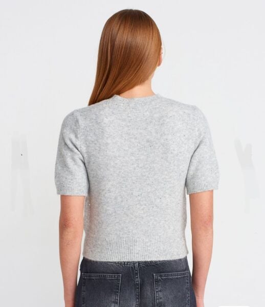 SİMLİ YUMOŞ KISA KAZAK