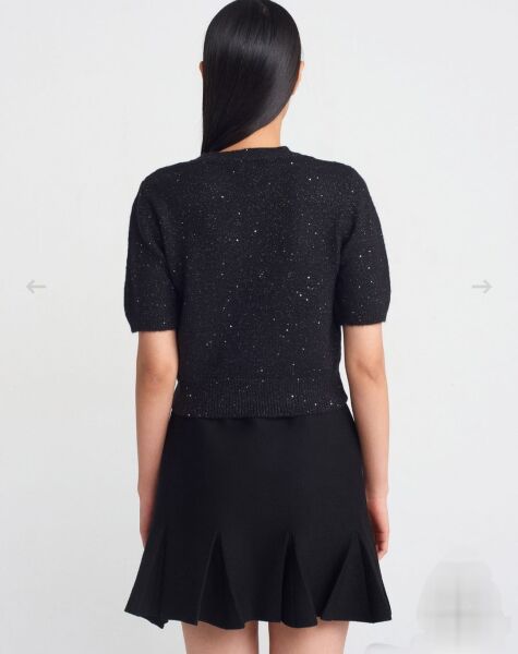 SİMLİ YUMOŞ KISA KAZAK