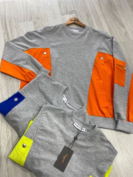 RENKLI GRİ SWEAT