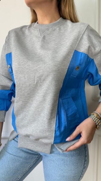 RENKLI GRİ SWEAT