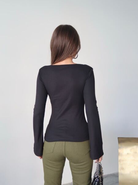 FİTİLLİ ESNEK İSPANYOL KOL BLUZ