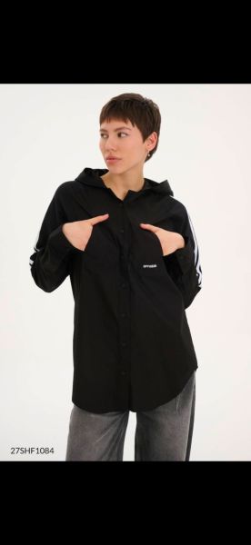 İTHAL OVERSIZE KAPİŞONLU GÖMLEK