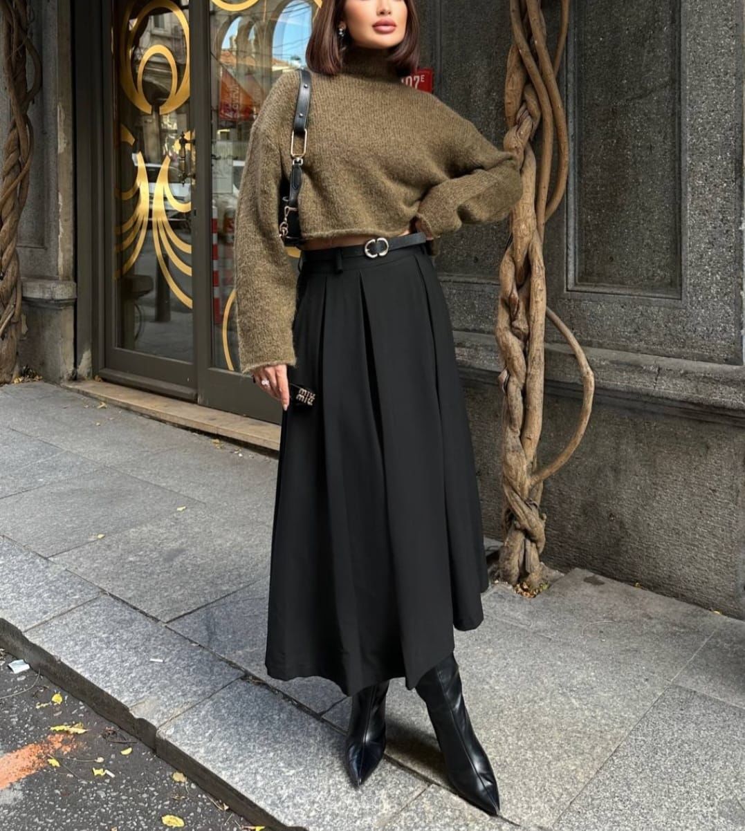 KEMERLİ CEPLİ ETEK