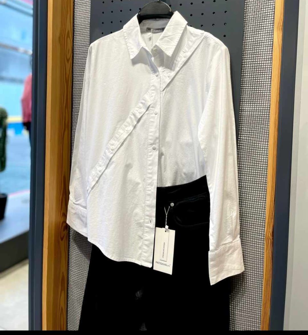 DÜĞME DETAYLI KETEN GÖMLEK