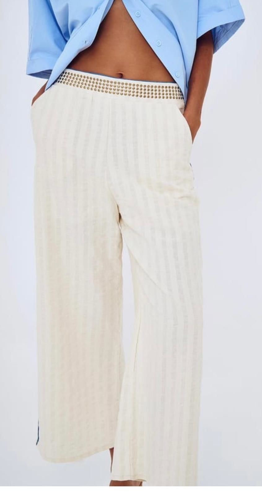 KETEN YANLARI ZIMBALI PANTOLON