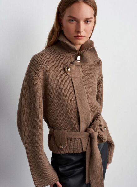 KUŞAKLI TRIKO CEKET