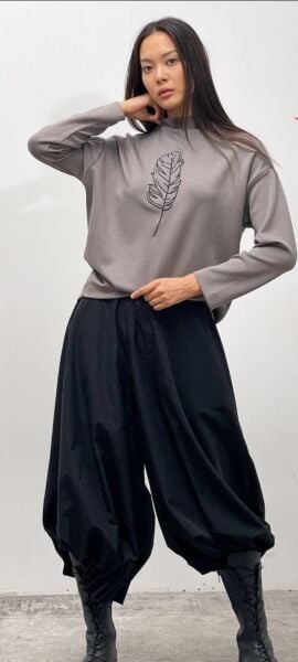 İTHAL PAMUKLU OVERSIZE MEVSIMLIK SWEAT