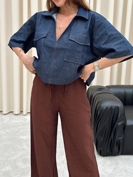 TENSEL KUMAŞ PLAZZO PANTOLON