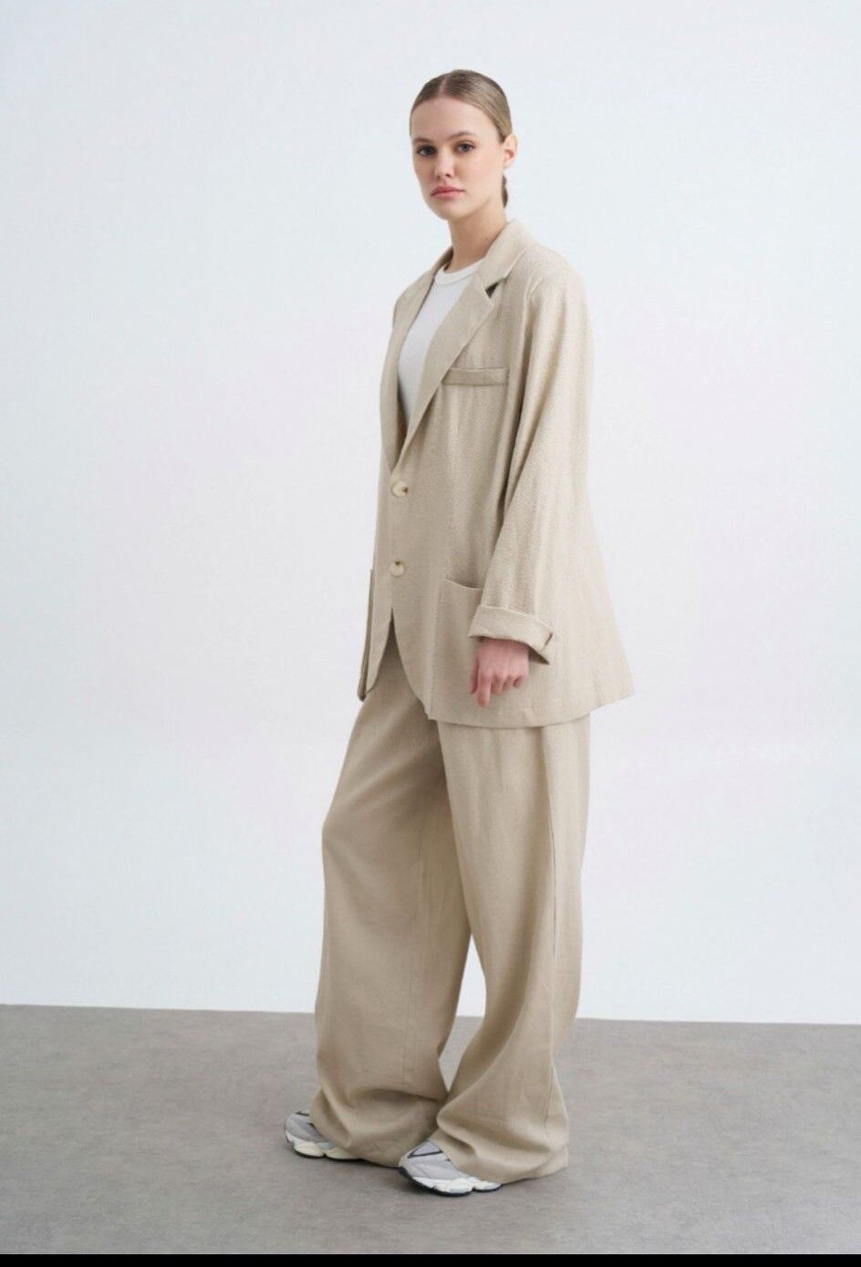 KOL DETAYLI BLAZER CEKET