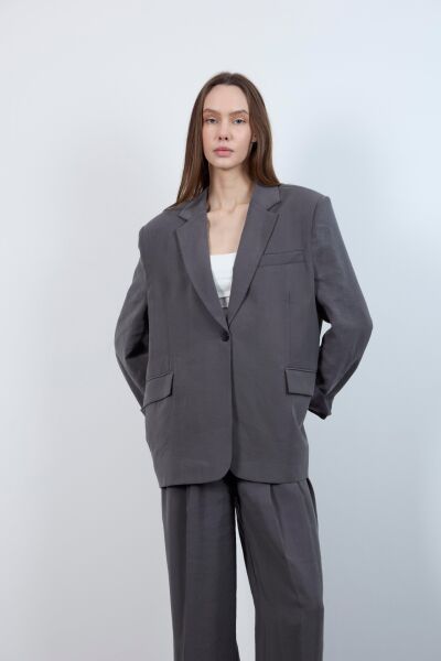 OVERSİZE MOBAL KUMAŞ CEKET