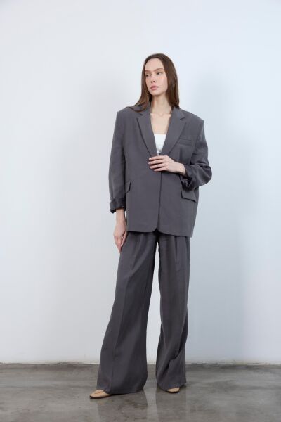 OVERSİZE MOBAL KUMAŞ CEKET