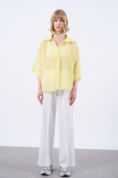 İPEKSİ OVERSIZE GÖMLEK