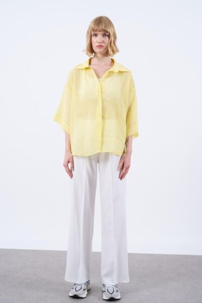 İPEKSİ OVERSIZE GÖMLEK