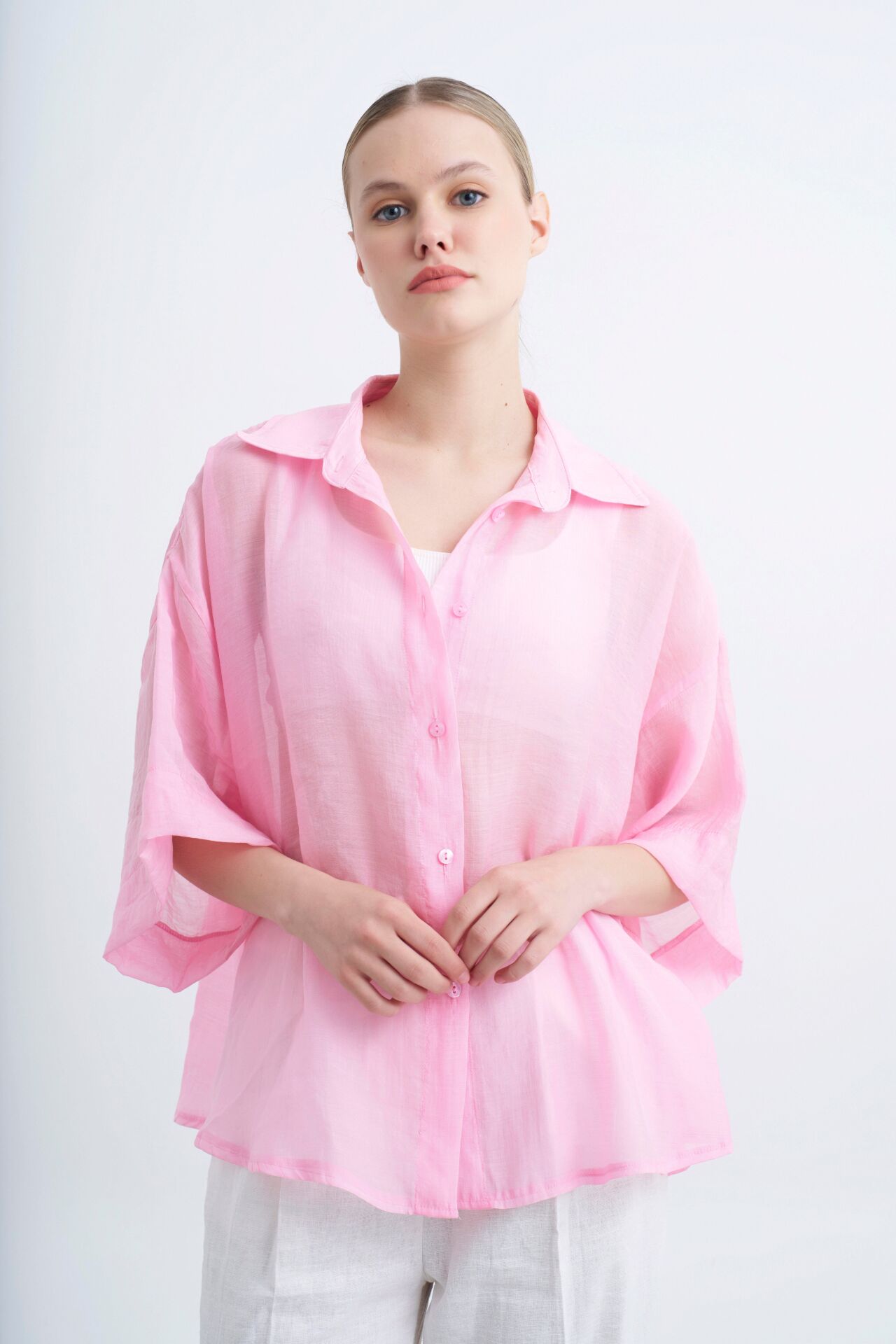 İPEKSİ OVERSIZE GÖMLEK