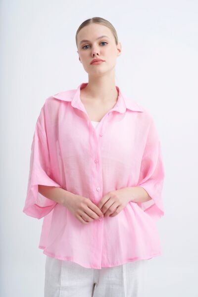 İPEKSİ OVERSIZE GÖMLEK